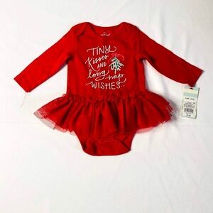 Target Cat & Jack Christmas Bodysuit Size 3-6 Months